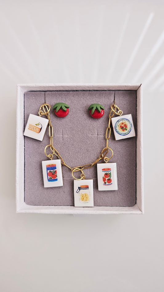 Tomato Pantry Gift Box – Clay Jewelry Set