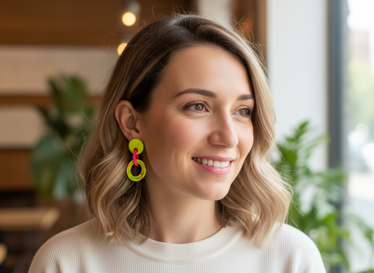 Spiral Dangle Earrings – Limited One-of-a-Kind Drop