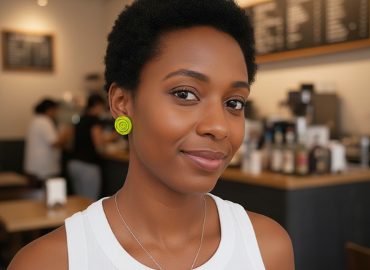 Spiral Stud Earrings – Limited One-of-a-Kind Drop