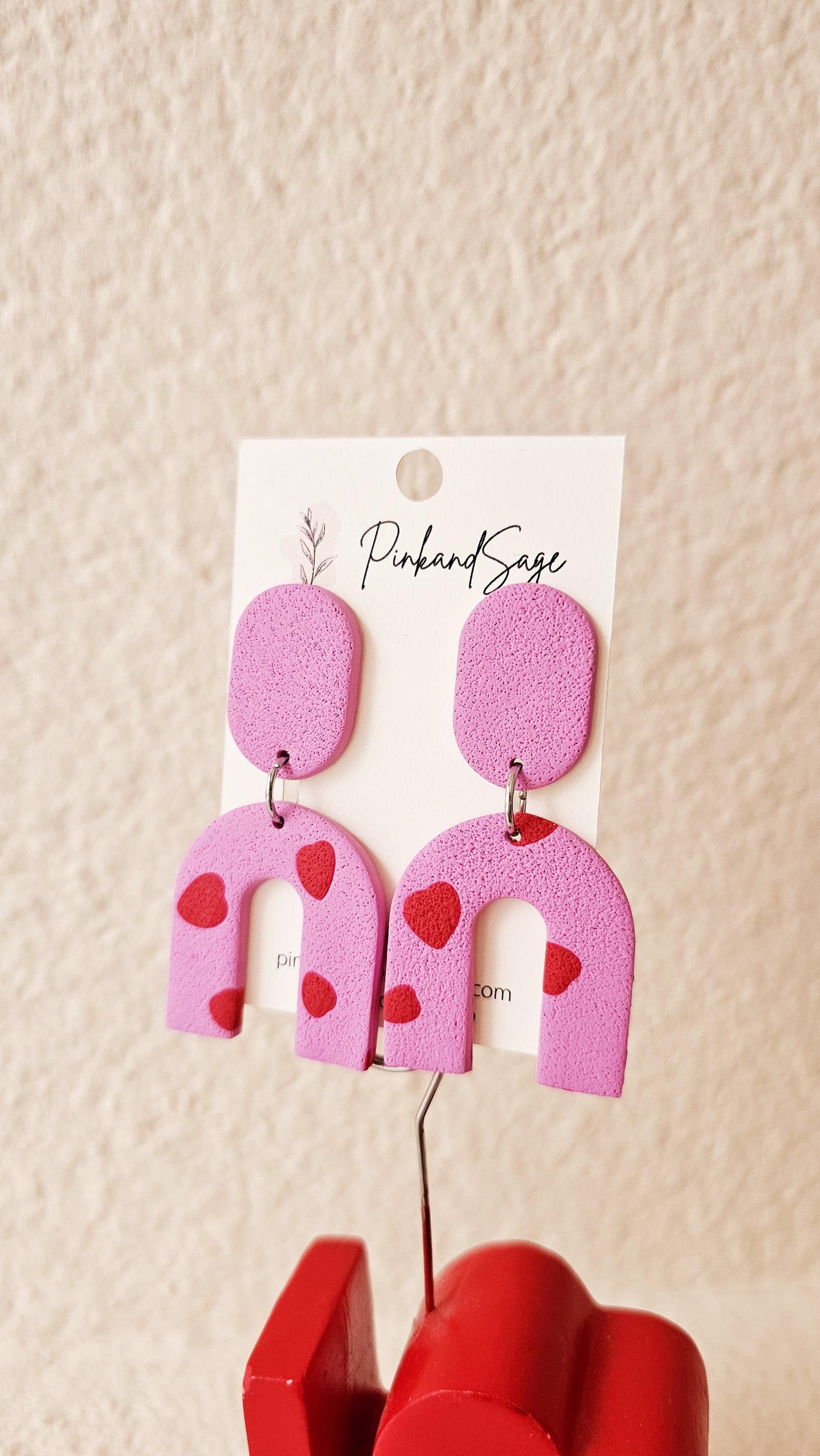 Handmade Clay Earrings, Lightweight Polymer Clay Earrings, Gift for Wife, Best Friend or Sister
