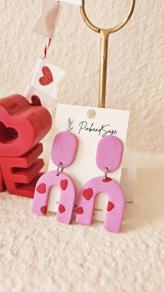 Handmade Clay Earrings, Lightweight Polymer Clay Earrings, Gift for Wife, Best Friend or Sister