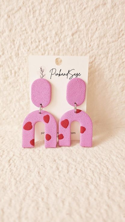 Handmade Clay Earrings, Lightweight Polymer Clay Earrings, Gift for Wife, Best Friend or Sister
