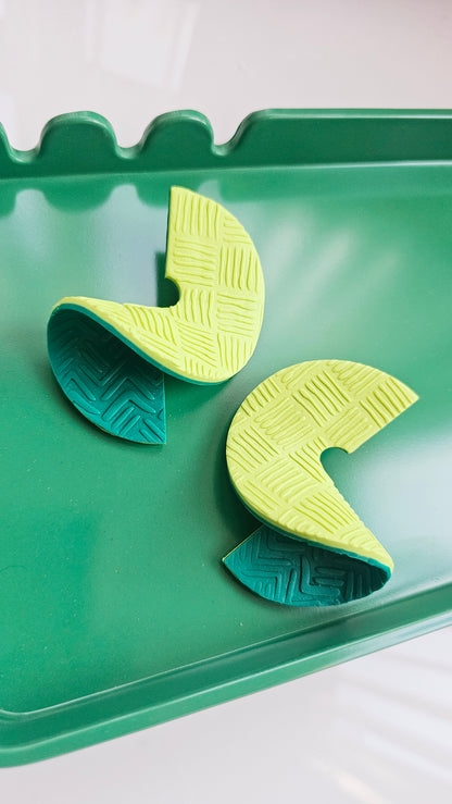 Neon Twist Sculptural Studs