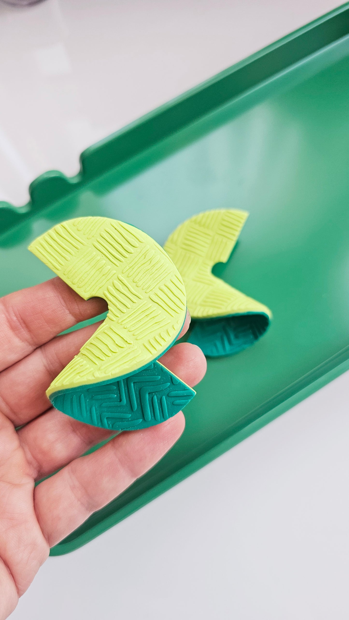 Neon Fold Sculptural Studs