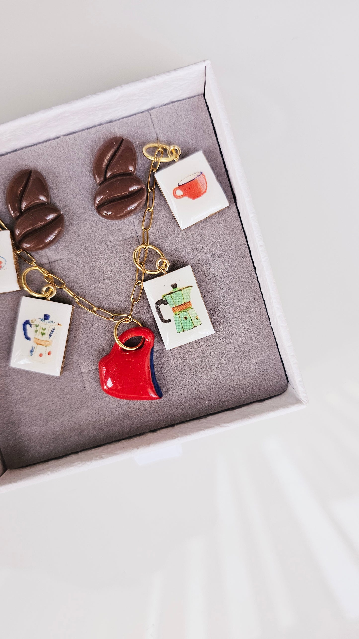 Coffee Break Gift Box – Clay Jewelry Set