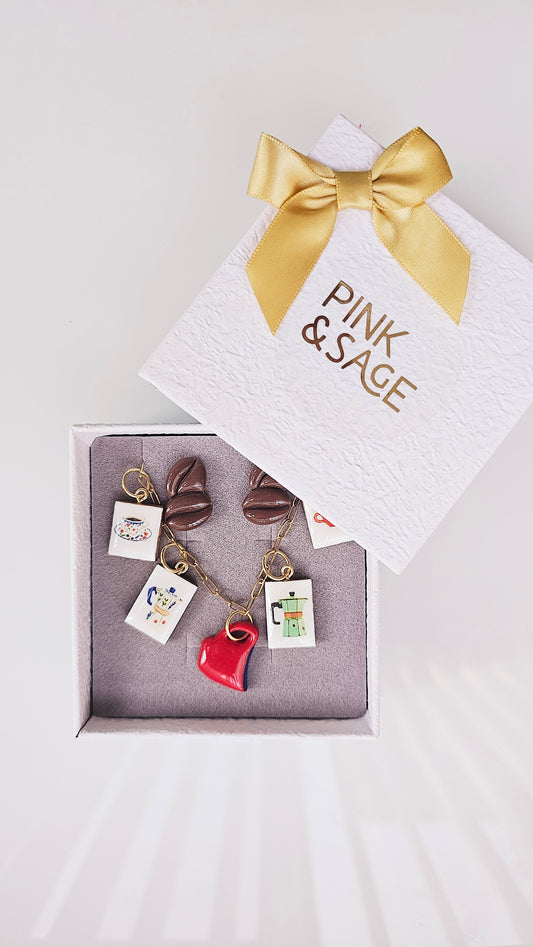 Coffee Break Gift Box – Clay Jewelry Set