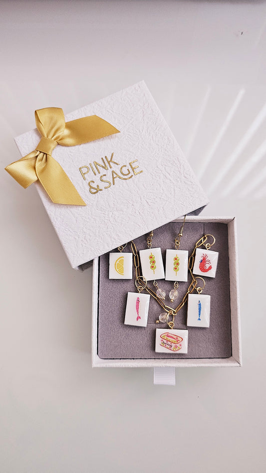 Summer Feast Gift Box – Clay Jewelry Set