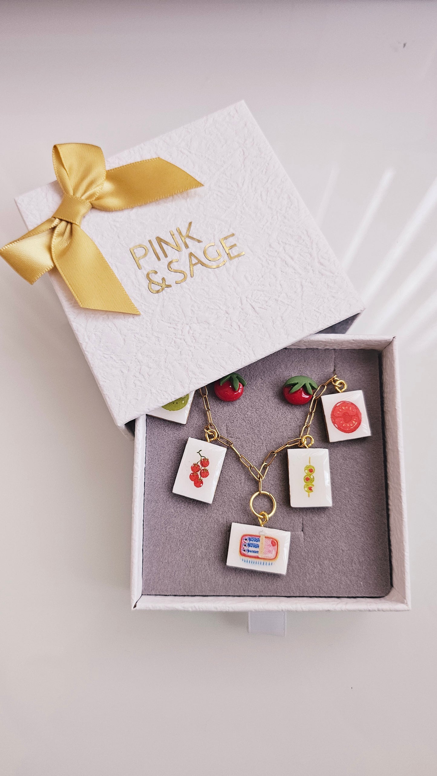 Garden Harvest Gift Box – Clay Jewelry Set