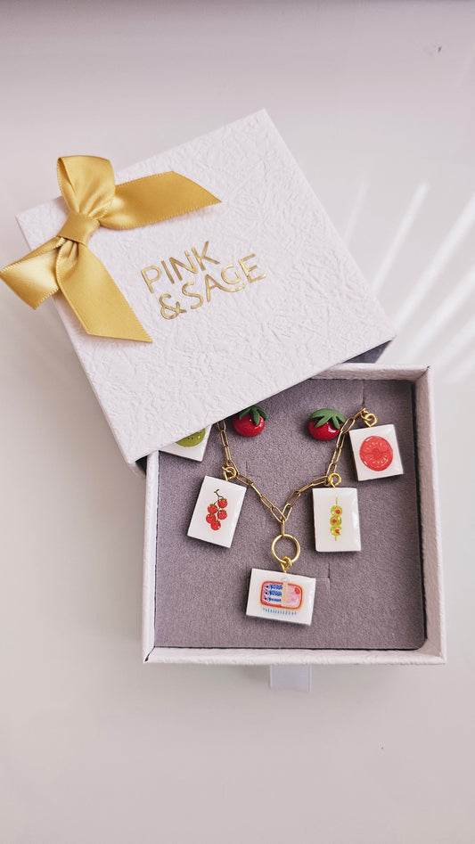 Garden Harvest Gift Box – Clay Jewelry Set