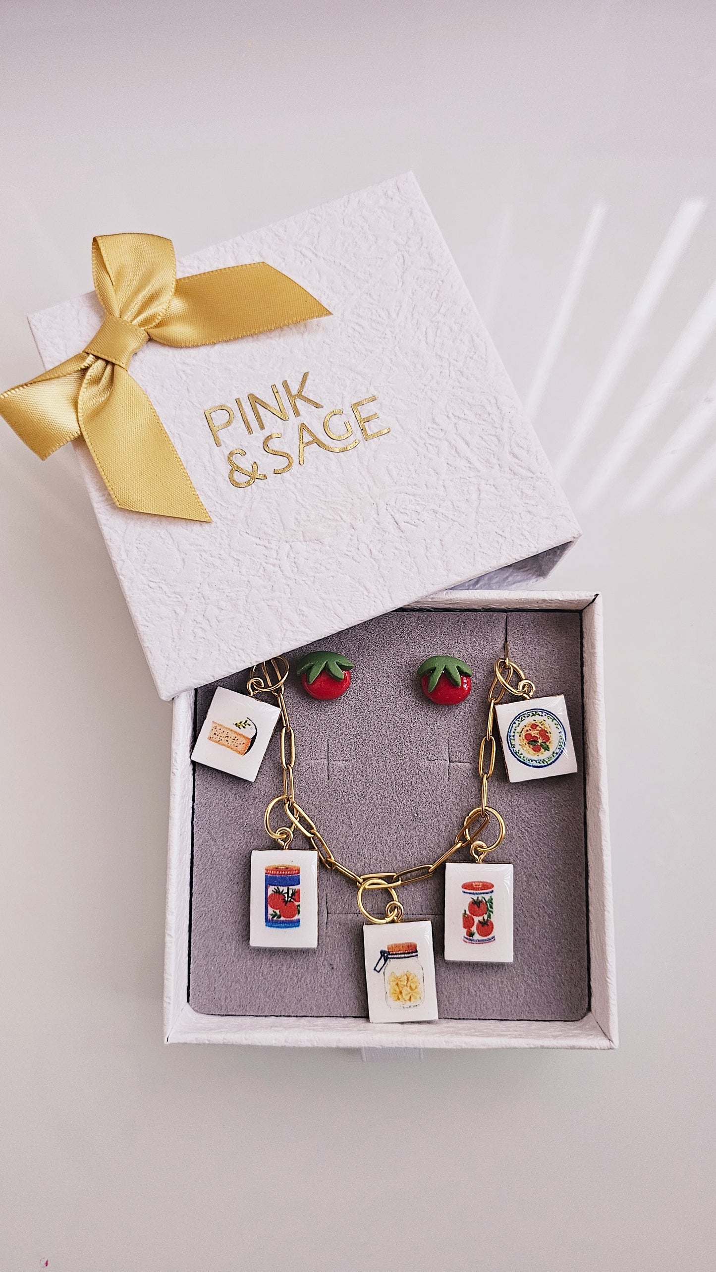 Tomato Pantry Gift Box – Clay Jewelry Set