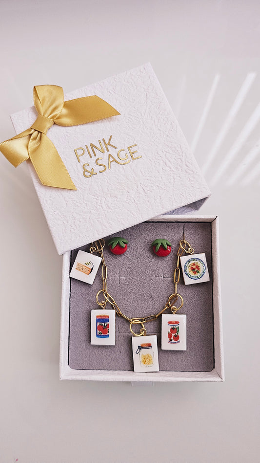 Tomato Pantry Gift Box – Clay Jewelry Set