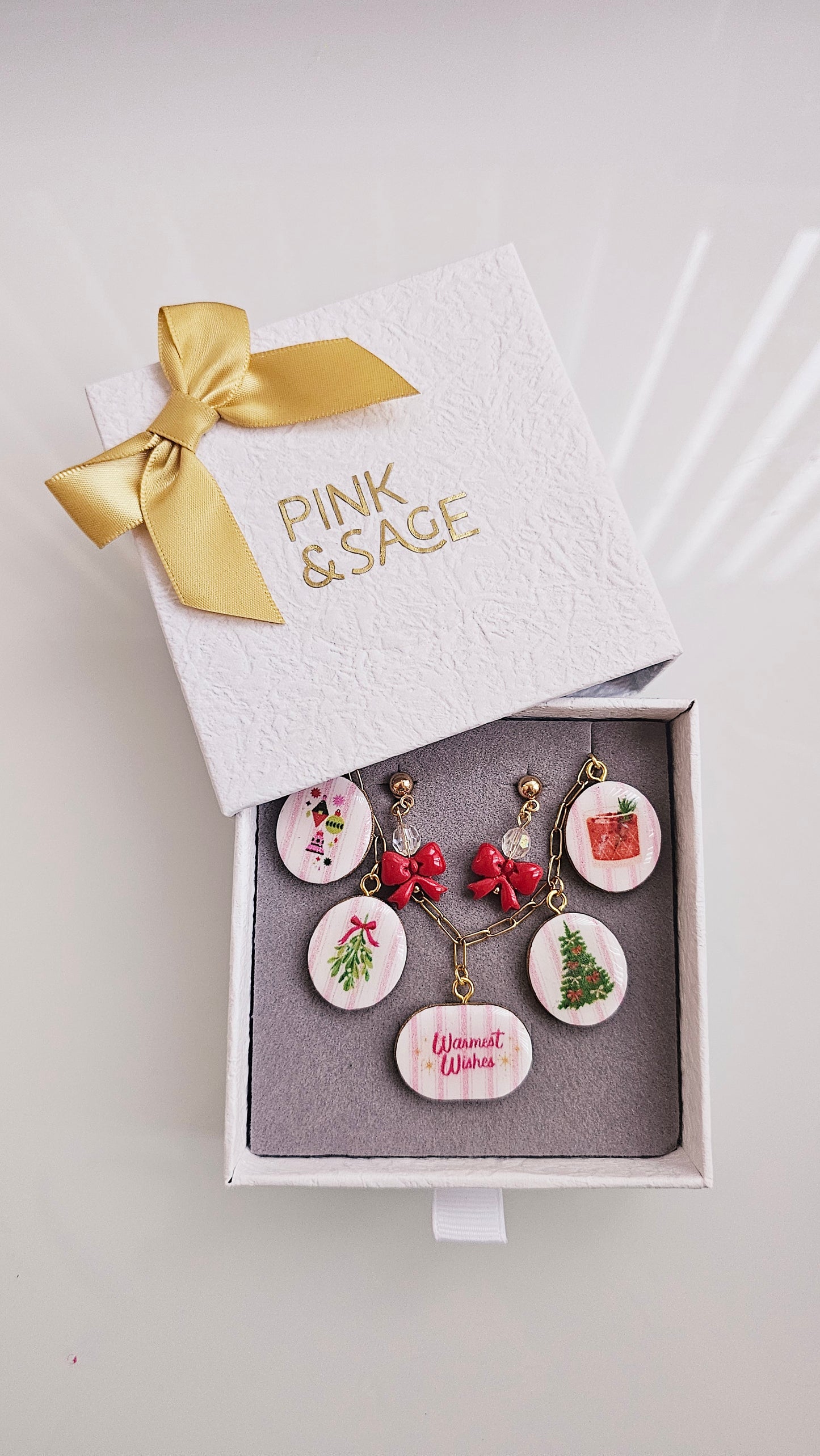 Warmest Wishes Gift Box – Clay Jewelry Set