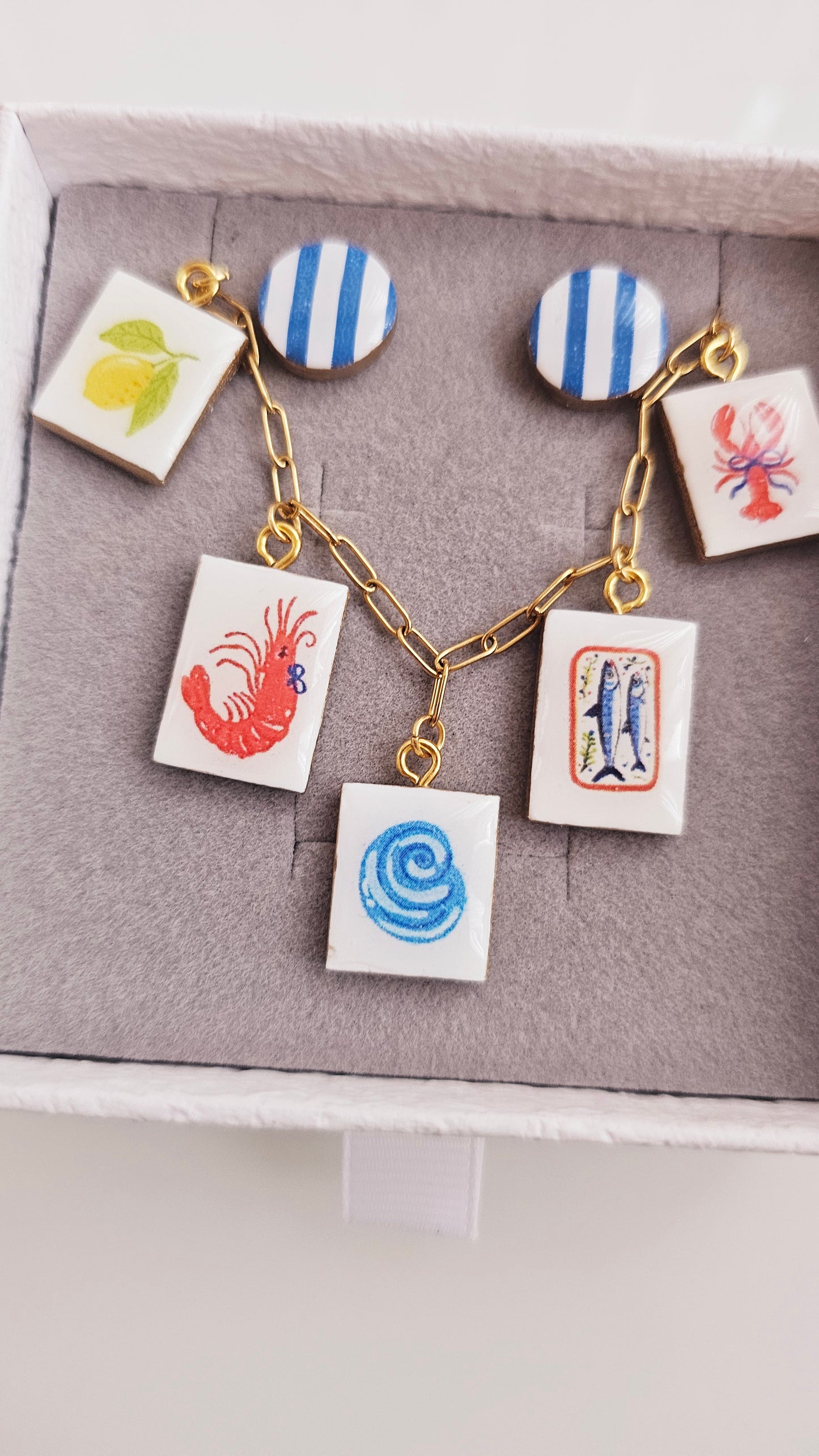 Coastal Market Gift Box – Clay Jewelry Set