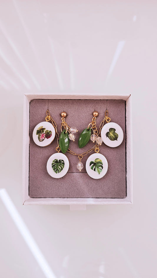 Botanical Calm Gift Box – Clay Jewelry Set