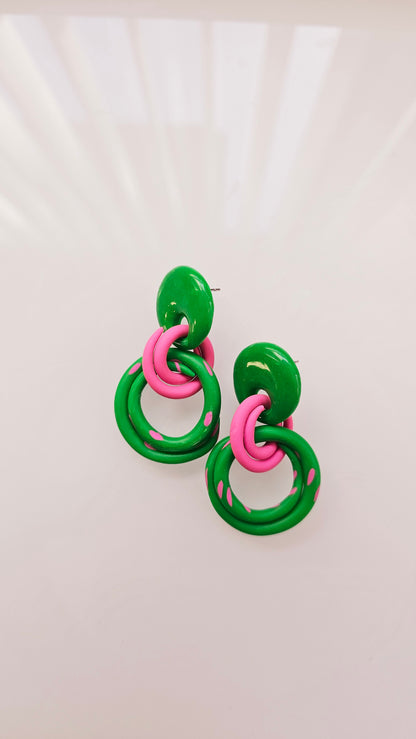 Spiral Dangle Earrings – Limited One-of-a-Kind Drop