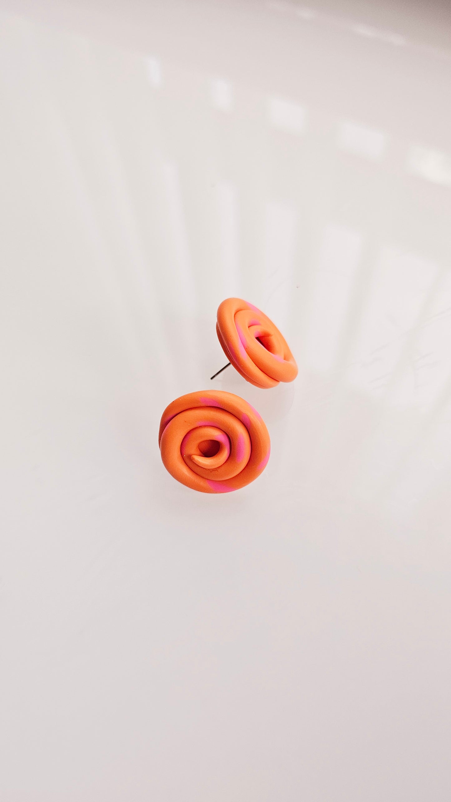 Spiral Stud Earrings – Limited One-of-a-Kind Drop