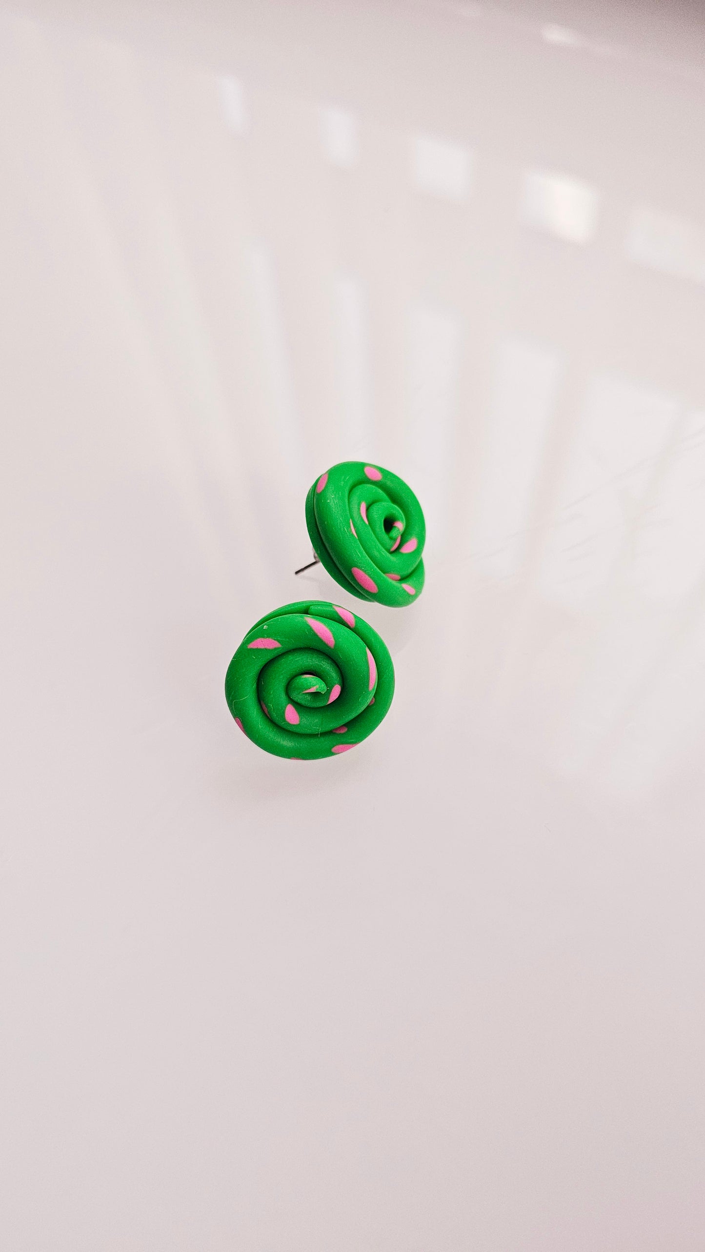 Spiral Stud Earrings – Limited One-of-a-Kind Drop