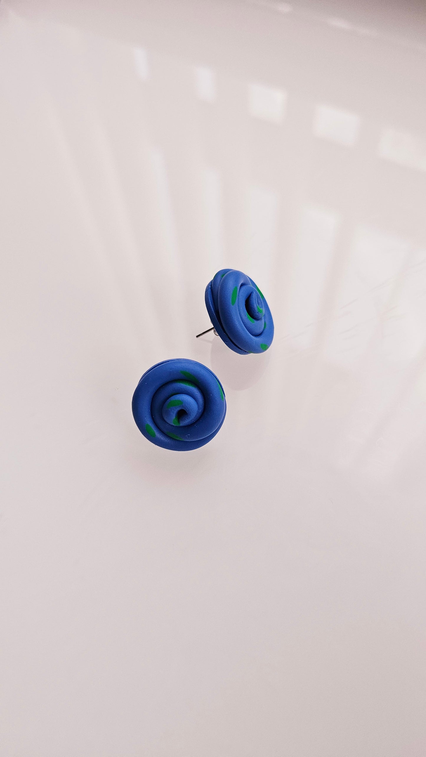 Spiral Stud Earrings – Limited One-of-a-Kind Drop