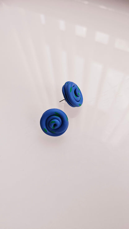 Spiral Stud Earrings – Limited One-of-a-Kind Drop
