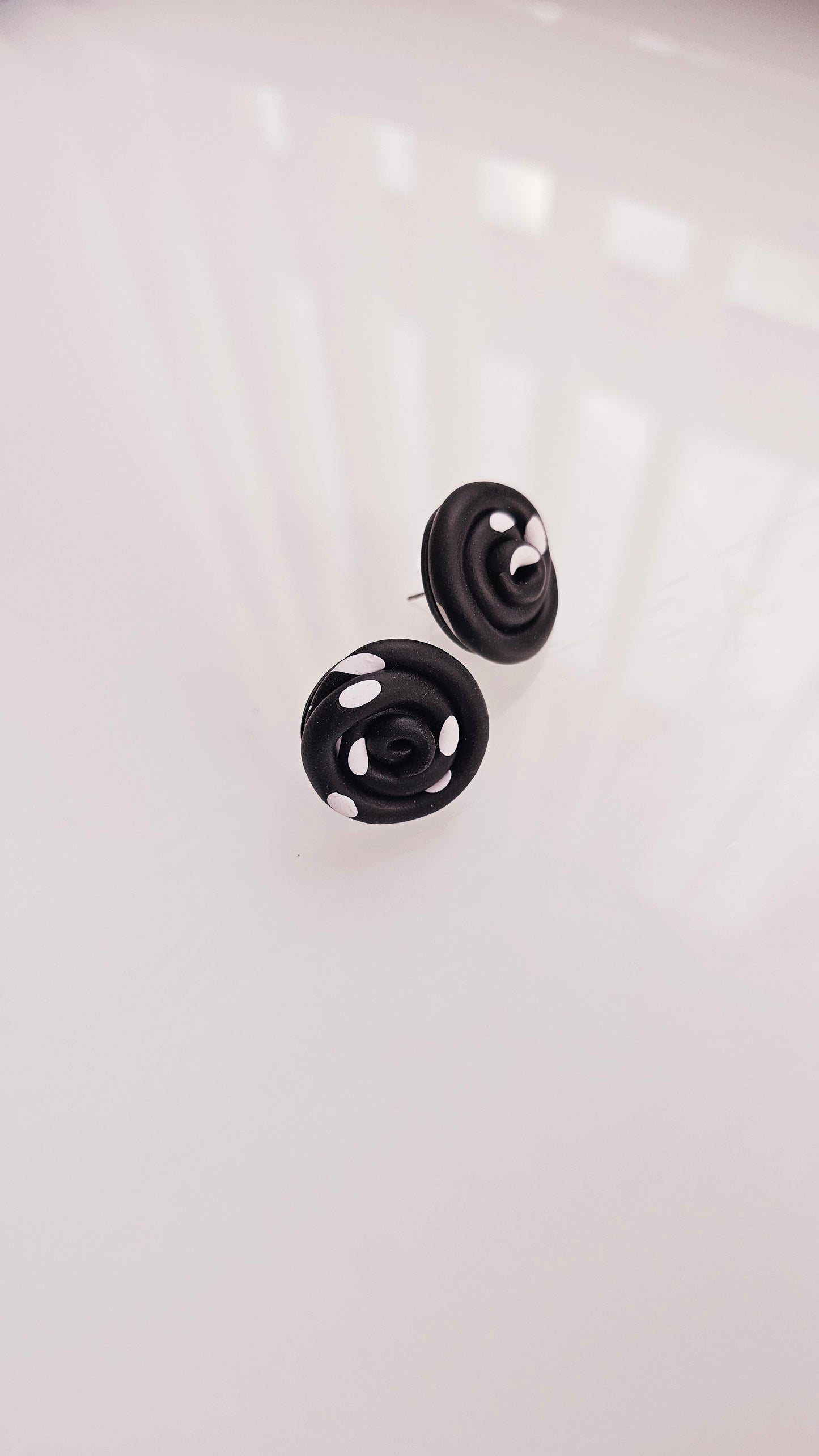 Spiral Stud Earrings – Limited One-of-a-Kind Drop