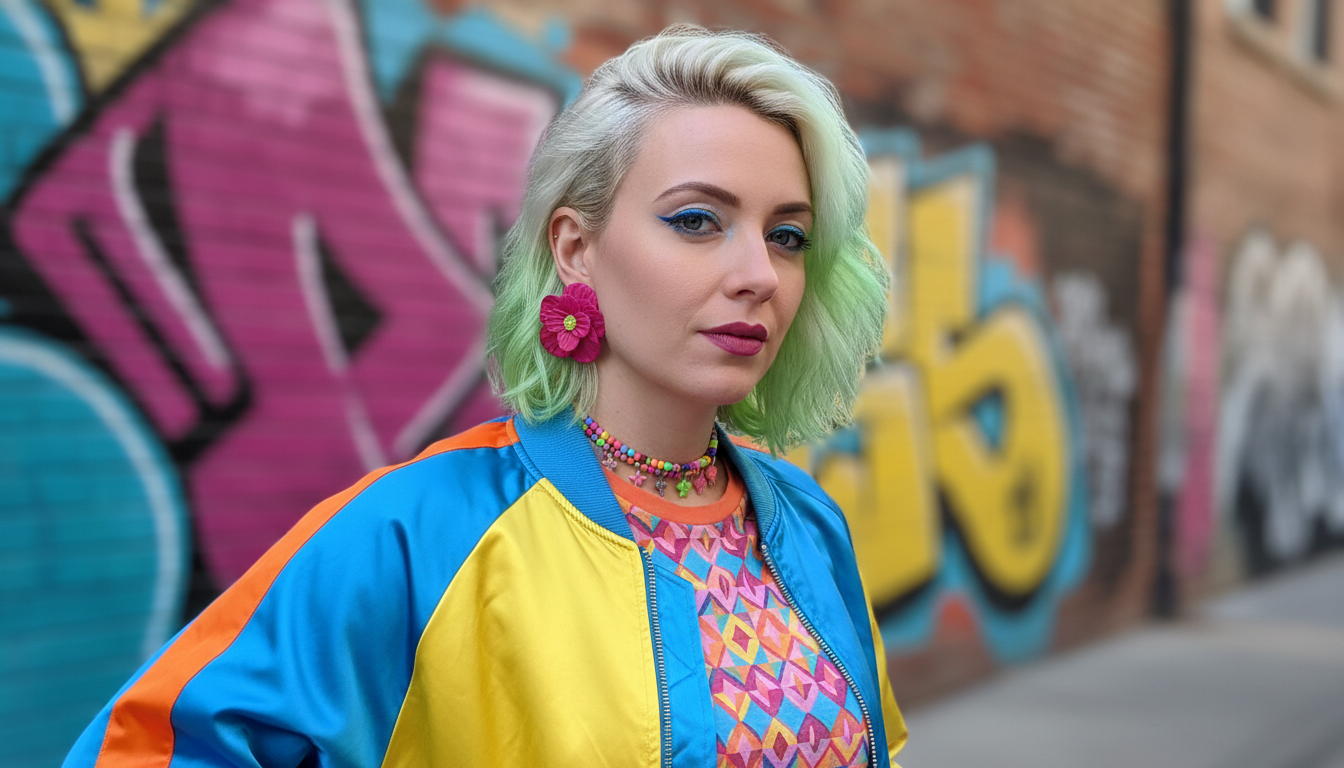 Emerald Bloom • Hand-Sculpted Floral Statement Stud Earrings